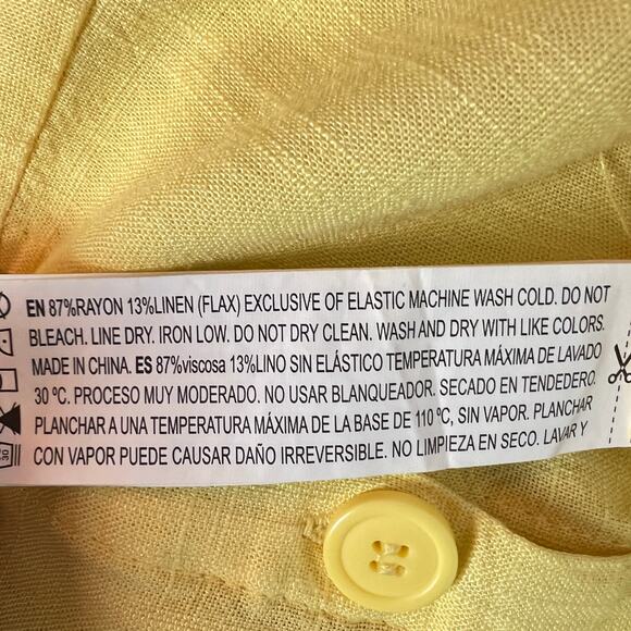 Forever 21 Linen Blend Off-Shoulder Button Down Dress - Picture 11 of 13